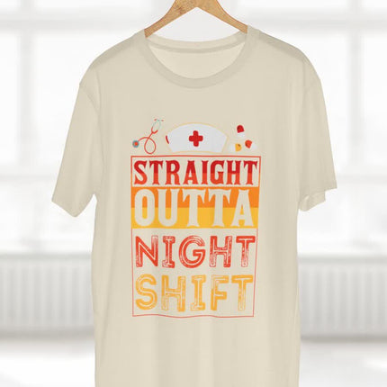 Straight Outta Night Shift Funny Nurse Tee